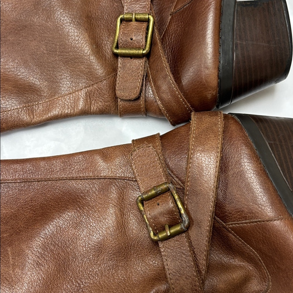 Mossimo Tall Brown Leather boots - Picture 3 of 10